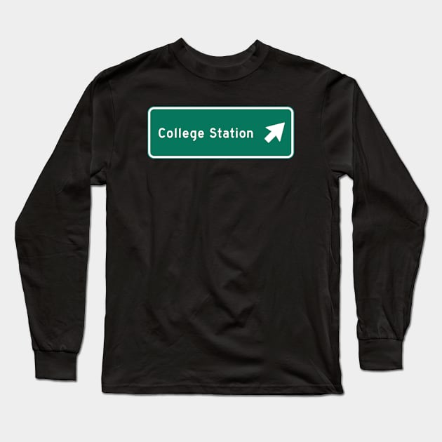 College Station Long Sleeve T-Shirt by MBNEWS